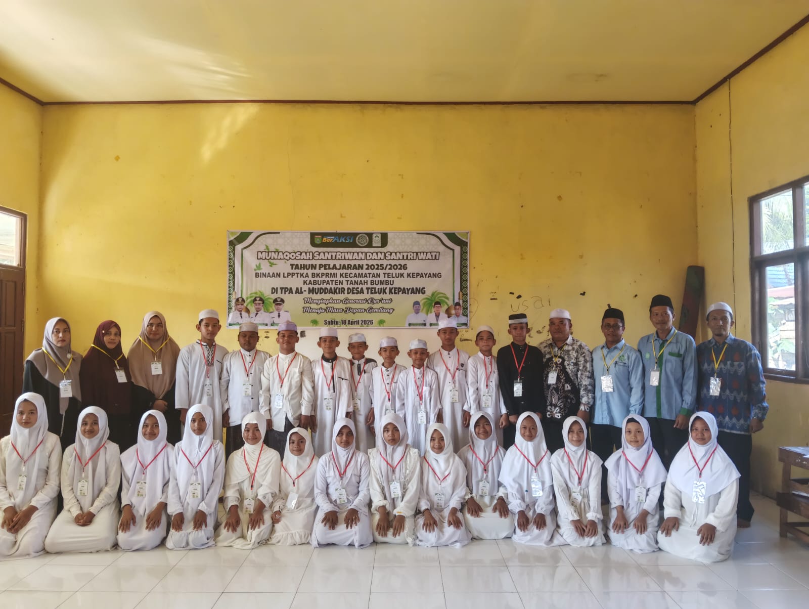 Perkuat Generasi Qur’ani, LPPTKA BKPRMI Teluk Kepayang Gelar Munaqosah Santri Bersama Dasamas LAZ Al Azhar